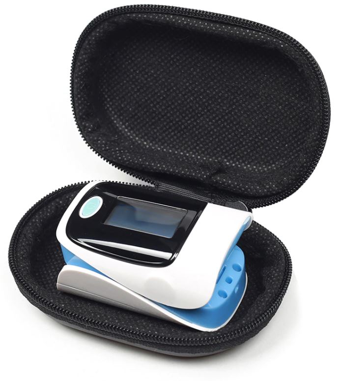 Цифровой пальчиковый пульсоксиметр. Прибор для измерения пульса и уровня кислорода в крови