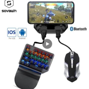 Контроллер для мобильных телефонов для Android, IOS, iPad. Bluetooth 5.0, с клавиатурой и мышью