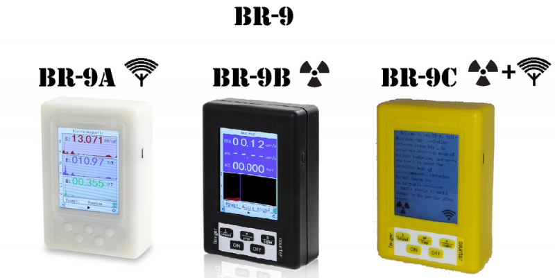 Прибор для измерения накопленной радиации и электромагнитного облучения BR-9C купить