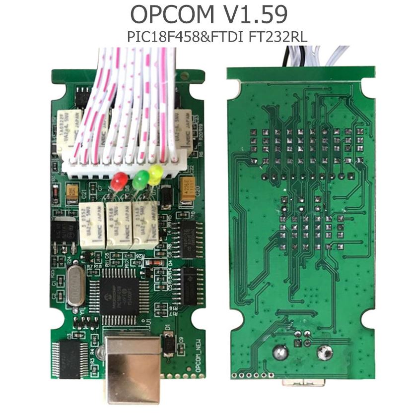 OP-COM диагностический сканер для автомобилей Opel V1.59 V1.70 V1.78 V1.99 OBD2 PIC18f458