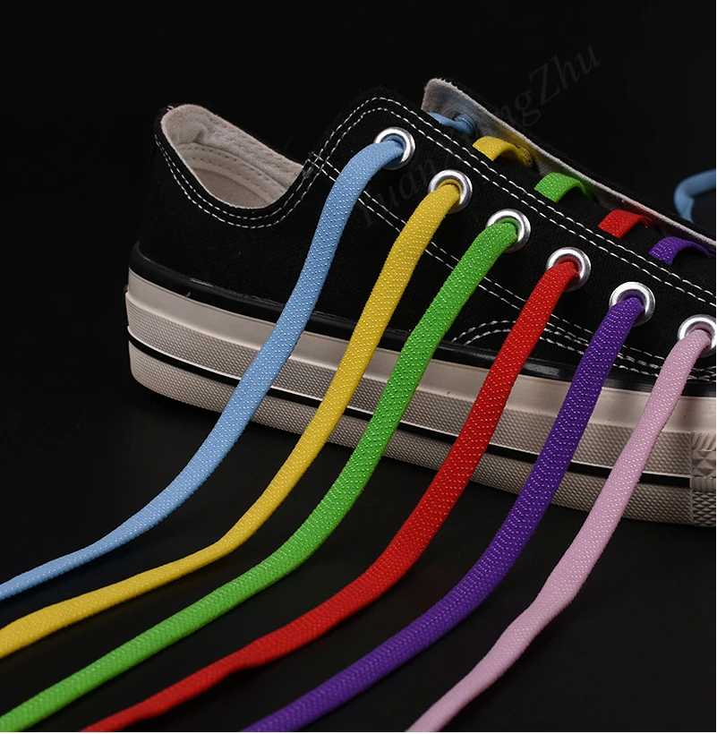 Цветные шнурки для кроссовок с фиксатором на магнитах