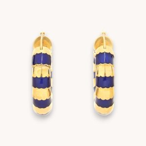 Celine Frosted Creoles